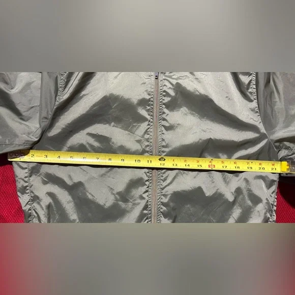 Wildfang Olive Bomber Jacket with White Text - Picture 4 of 6